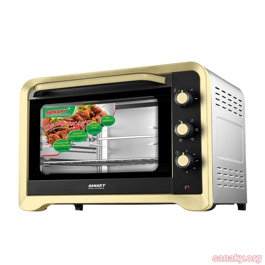 Lò nướng Sanaky VH-809N2D 80 lít inox